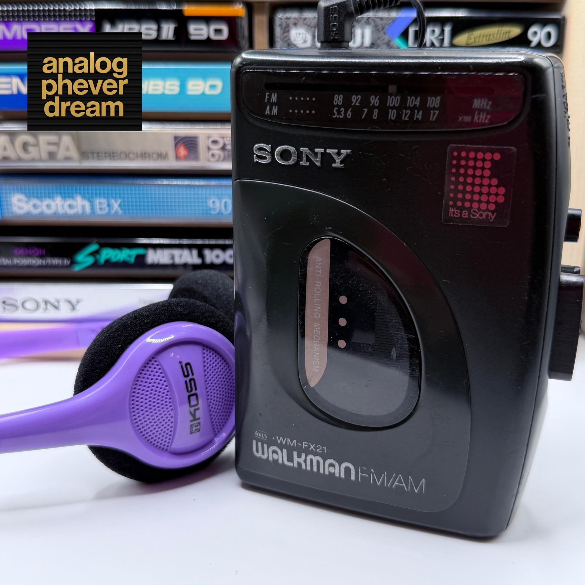 Survivor Series 1993 Sony WM-FX21 Cassette Walkman; Fully Restored: Free Cassette + Headphones